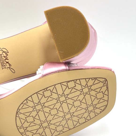 Jewel Badgley Mischka‎ Womens Reese Pink Satin Dress Sandals Heels Shoes 7M - Picture 11 of 13